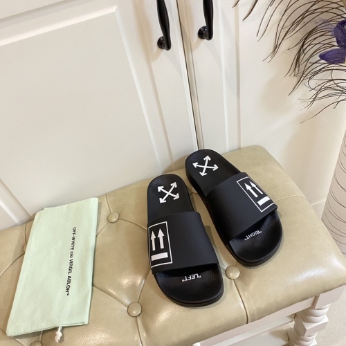 Replica Off-White Slippers For Men #853070 $43.00 USD for Wholesale