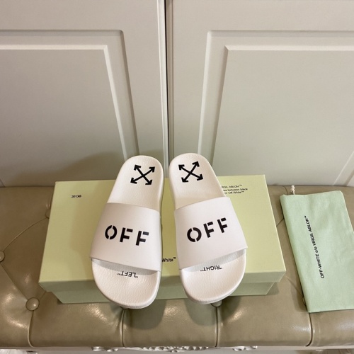 Off-White Slippers For Men #853071 $43.00 USD, Wholesale Replica Off-White Slippers