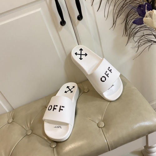 Replica Off-White Slippers For Men #853071 $43.00 USD for Wholesale