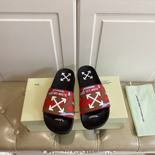 Off-White Slippers For Men #853078 $43.00 USD, Wholesale Replica Off-White Slippers