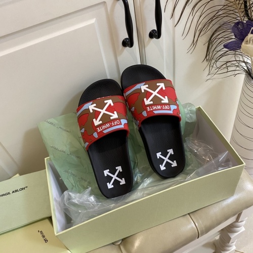 Replica Off-White Slippers For Men #853078 $43.00 USD for Wholesale