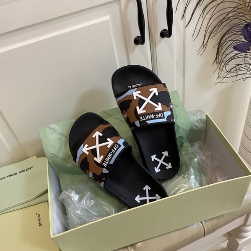 Replica Off-White Slippers For Men #853079 $43.00 USD for Wholesale