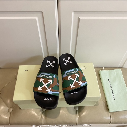 Off-White Slippers For Men #853080 $43.00 USD, Wholesale Replica Off-White Slippers