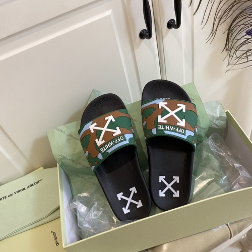 Replica Off-White Slippers For Men #853080 $43.00 USD for Wholesale