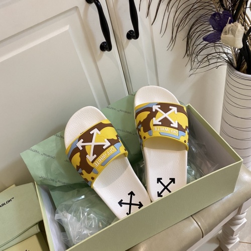 Replica Off-White Slippers For Women #853081 $43.00 USD for Wholesale