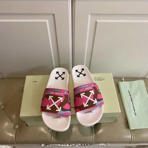 Off-White Slippers For Women #853085 $43.00 USD, Wholesale Replica Off-White Slippers