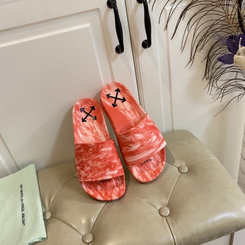 Replica Off-White Slippers For Women #853088 $45.00 USD for Wholesale