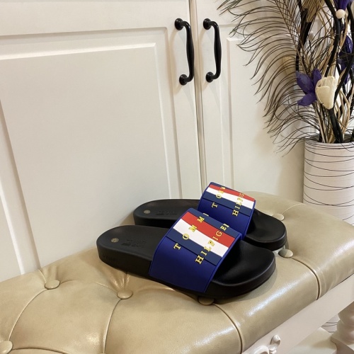 Replica Tommy Hilfiger TH Slippers For Men #853220 $43.00 USD for Wholesale