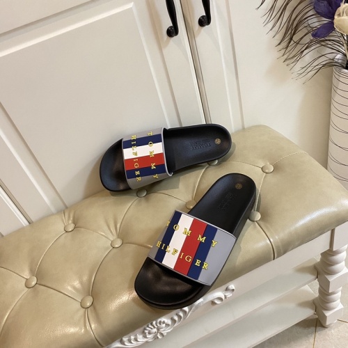 Replica Tommy Hilfiger TH Slippers For Men #853221 $43.00 USD for Wholesale