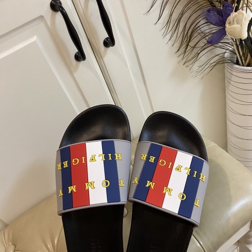 Replica Tommy Hilfiger TH Slippers For Men #853221 $43.00 USD for Wholesale