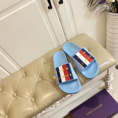 Replica Tommy Hilfiger TH Slippers For Men #853222 $43.00 USD for Wholesale