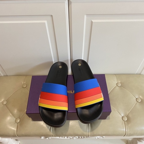Replica Tommy Hilfiger TH Slippers For Men #853229 $43.00 USD for Wholesale