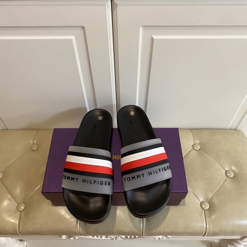 Replica Tommy Hilfiger TH Slippers For Men #853230 $43.00 USD for Wholesale