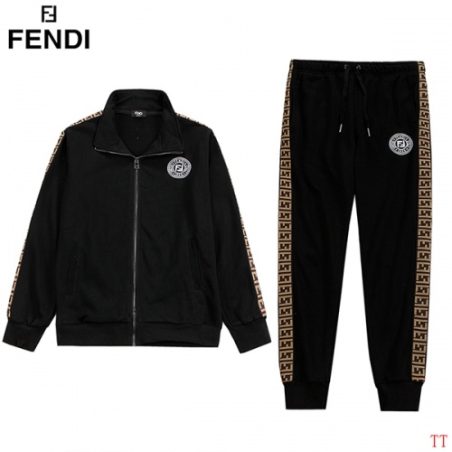 Fendi Tracksuits Long Sleeved For Men #853235 $88.00 USD, Wholesale Replica Fendi Tracksuits