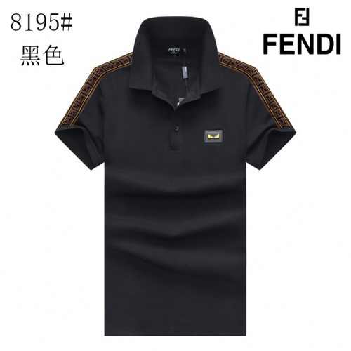 Fendi T-Shirts Short Sleeved For Men #853297 $25.00 USD, Wholesale Replica Fendi T-Shirts