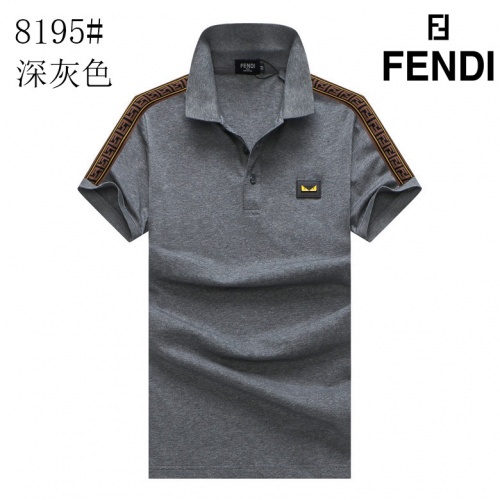 Fendi T-Shirts Short Sleeved For Men #853298 $25.00 USD, Wholesale Replica Fendi T-Shirts