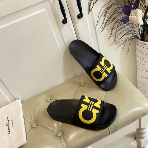 Replica Ferragamo Slippers For Men #853306 $45.00 USD for Wholesale
