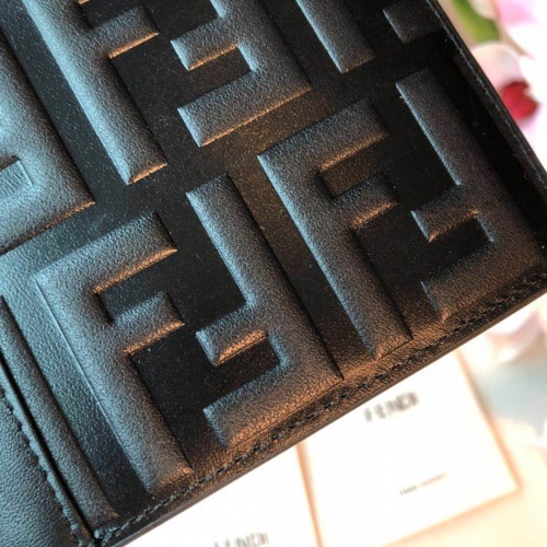 Replica Fendi AAA Man Wallets #853402 $48.00 USD for Wholesale