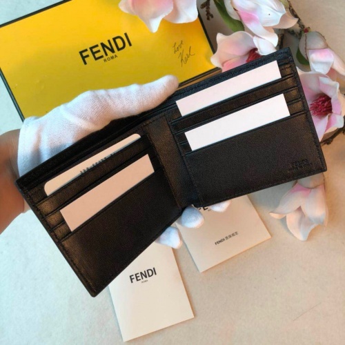 Replica Fendi AAA Man Wallets #853402 $48.00 USD for Wholesale