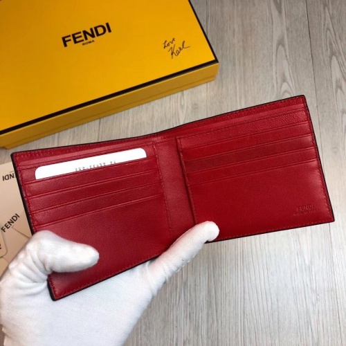 Replica Fendi AAA Man Wallets #853404 $48.00 USD for Wholesale