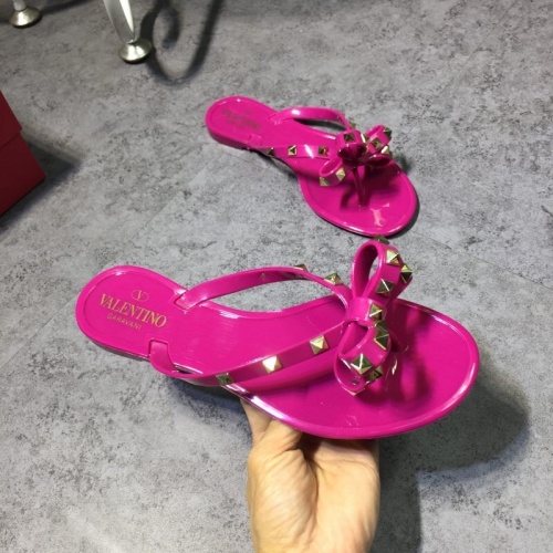 Replica Valentino Slippers For Women #853408 $42.00 USD for Wholesale