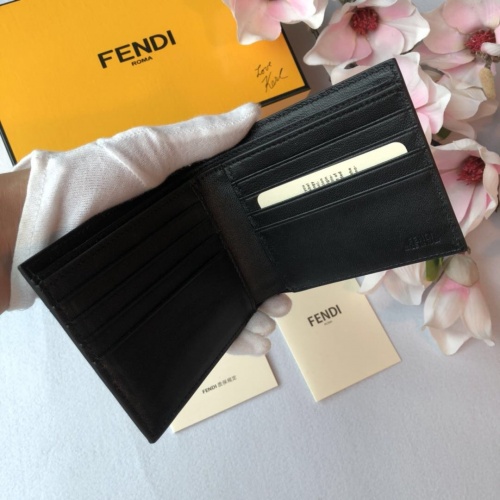 Replica Fendi AAA Man Wallets #853410 $56.00 USD for Wholesale