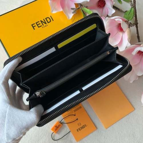 Replica Fendi AAA Man Wallets #853415 $64.00 USD for Wholesale