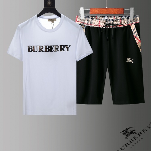Burberry Tracksuits Short Sleeved For Men #853772 $56.00 USD, Wholesale Replica Burberry Tracksuits