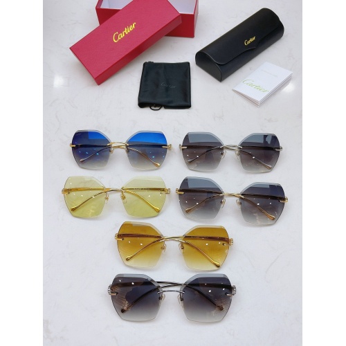 Replica Cartier AAA Quality Sunglasses #854335 $56.00 USD for Wholesale