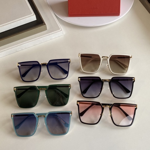 Replica Fendi AAA Quality Sunglasses #854373 $50.00 USD for Wholesale