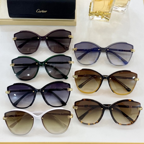 Replica Cartier AAA Quality Sunglasses #854379 $56.00 USD for Wholesale