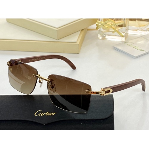 Cartier AAA Quality Sunglasses #854420