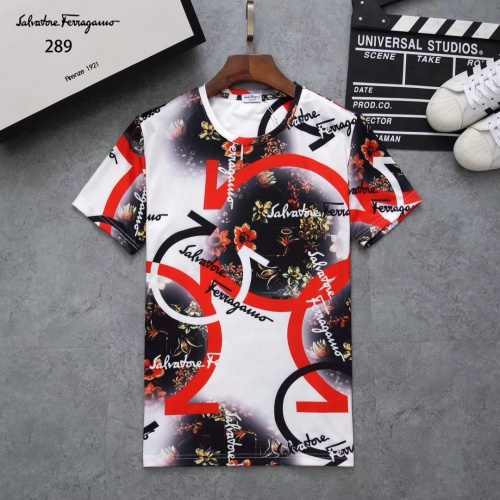 Salvatore Ferragamo T-Shirts Short Sleeved For Men #854776 $25.00 USD, Wholesale Replica Salvatore Ferragamo T-Shirts