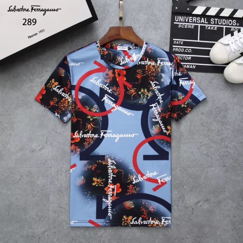 Salvatore Ferragamo T-Shirts Short Sleeved For Men #854777 $25.00 USD, Wholesale Replica Salvatore Ferragamo T-Shirts