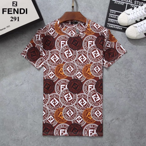 Fendi T-Shirts Short Sleeved For Men #854780 $25.00 USD, Wholesale Replica Fendi T-Shirts