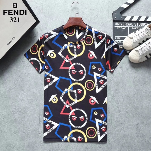 Fendi T-Shirts Short Sleeved For Men #854828 $25.00 USD, Wholesale Replica Fendi T-Shirts