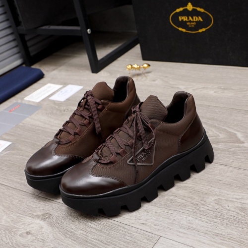Replica Prada Casual Shoes For Men #855037 $102.00 USD for Wholesale