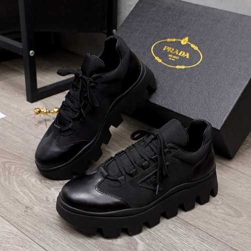 Replica Prada Casual Shoes For Men #855038 $102.00 USD for Wholesale