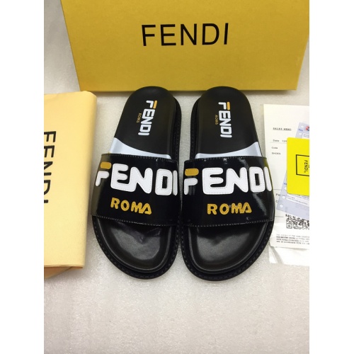 Fendi Slippers For Men #855600 $64.00 USD, Wholesale Replica Fendi Slippers