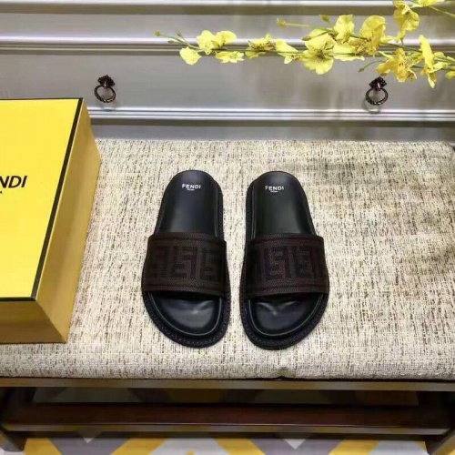 Replica Fendi Slippers For Men #855601 $48.00 USD for Wholesale
