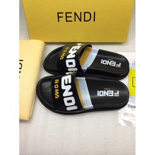 Replica Fendi Slippers For Women #855605 $64.00 USD for Wholesale