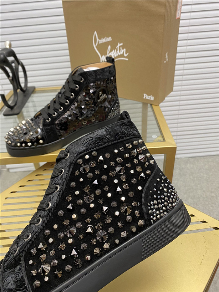 red louboutin high tops