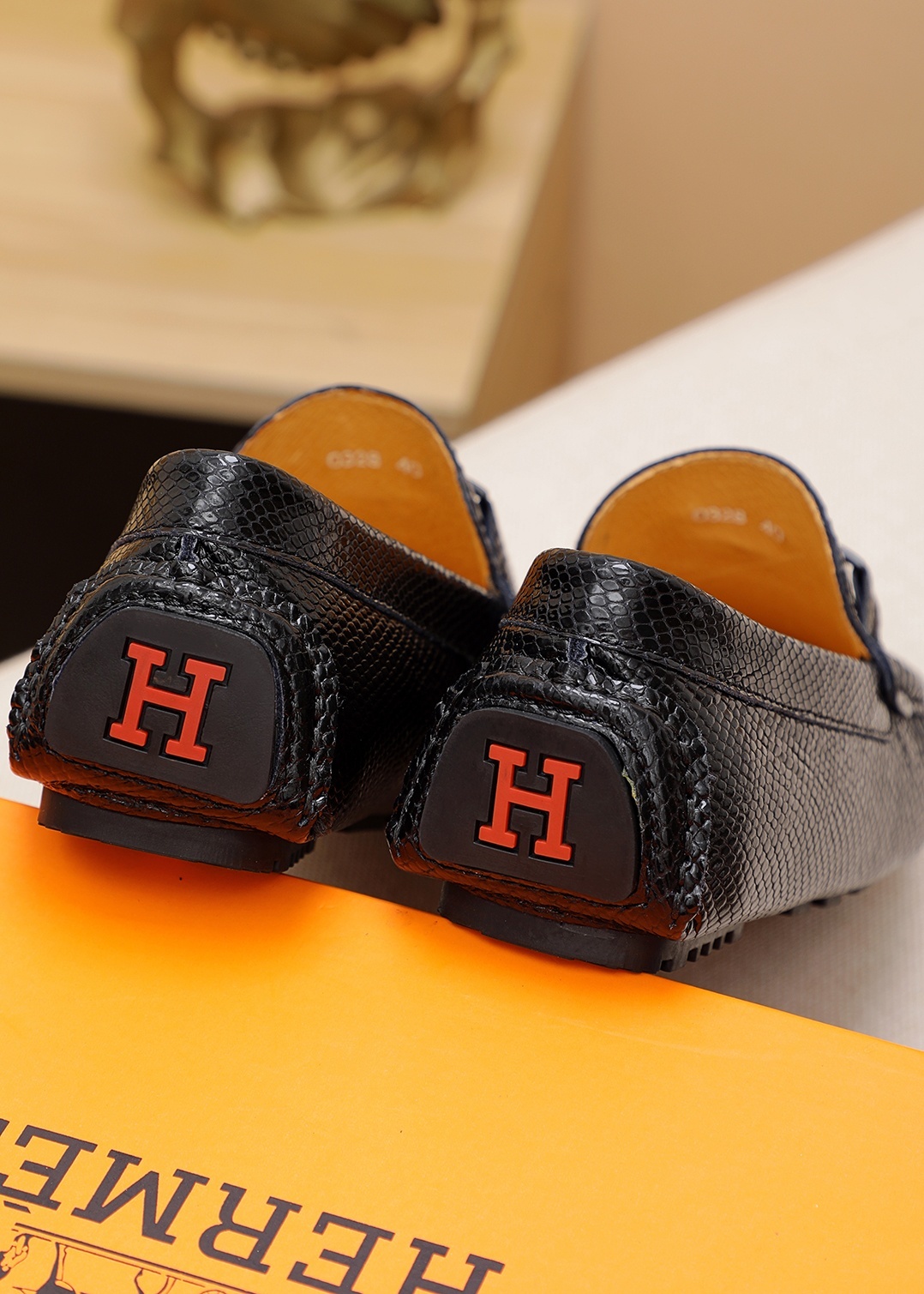 Hermes Leather Shoes For Men 848120 68.00 USD, Wholesale Replica