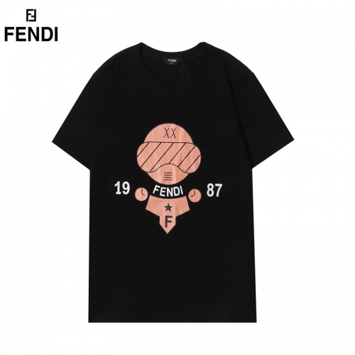Fendi T-Shirts Short Sleeved For Men #855820 $27.00 USD, Wholesale Replica Fendi T-Shirts