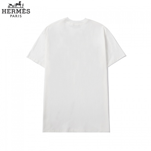 Replica Hermes T-Shirts Short Sleeved For Men #855872 $29.00 USD for Wholesale
