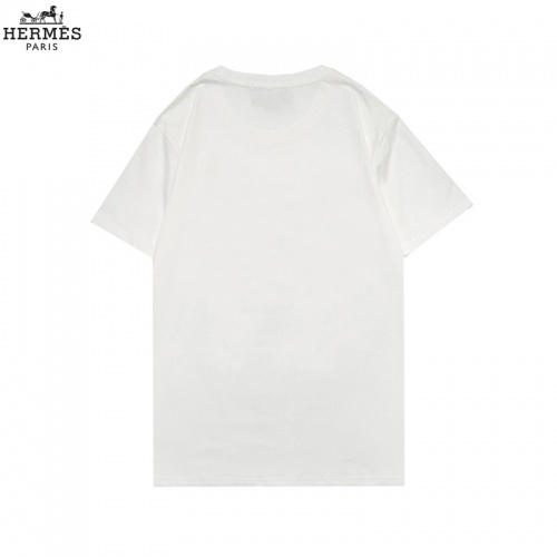 Replica Hermes T-Shirts Short Sleeved For Men #855874 $29.00 USD for Wholesale