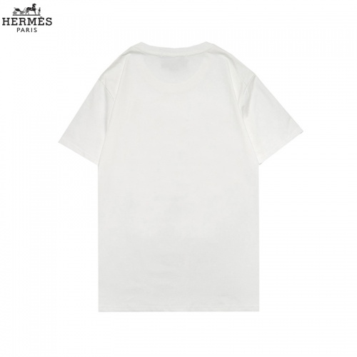 Replica Hermes T-Shirts Short Sleeved For Men #855876 $29.00 USD for Wholesale