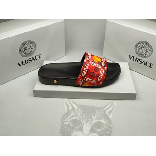 Replica Versace Slippers For Men #855883 $40.00 USD for Wholesale