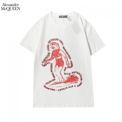 Alexander McQueen T-shirts Short Sleeved For Men #855925 $27.00 USD, Wholesale Replica Alexander McQueen T-shirts
