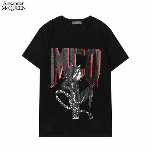 Alexander McQueen T-shirts Short Sleeved For Men #855927 $27.00 USD, Wholesale Replica Alexander McQueen T-shirts